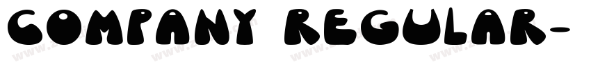 COMPANY REGULAR字体转换